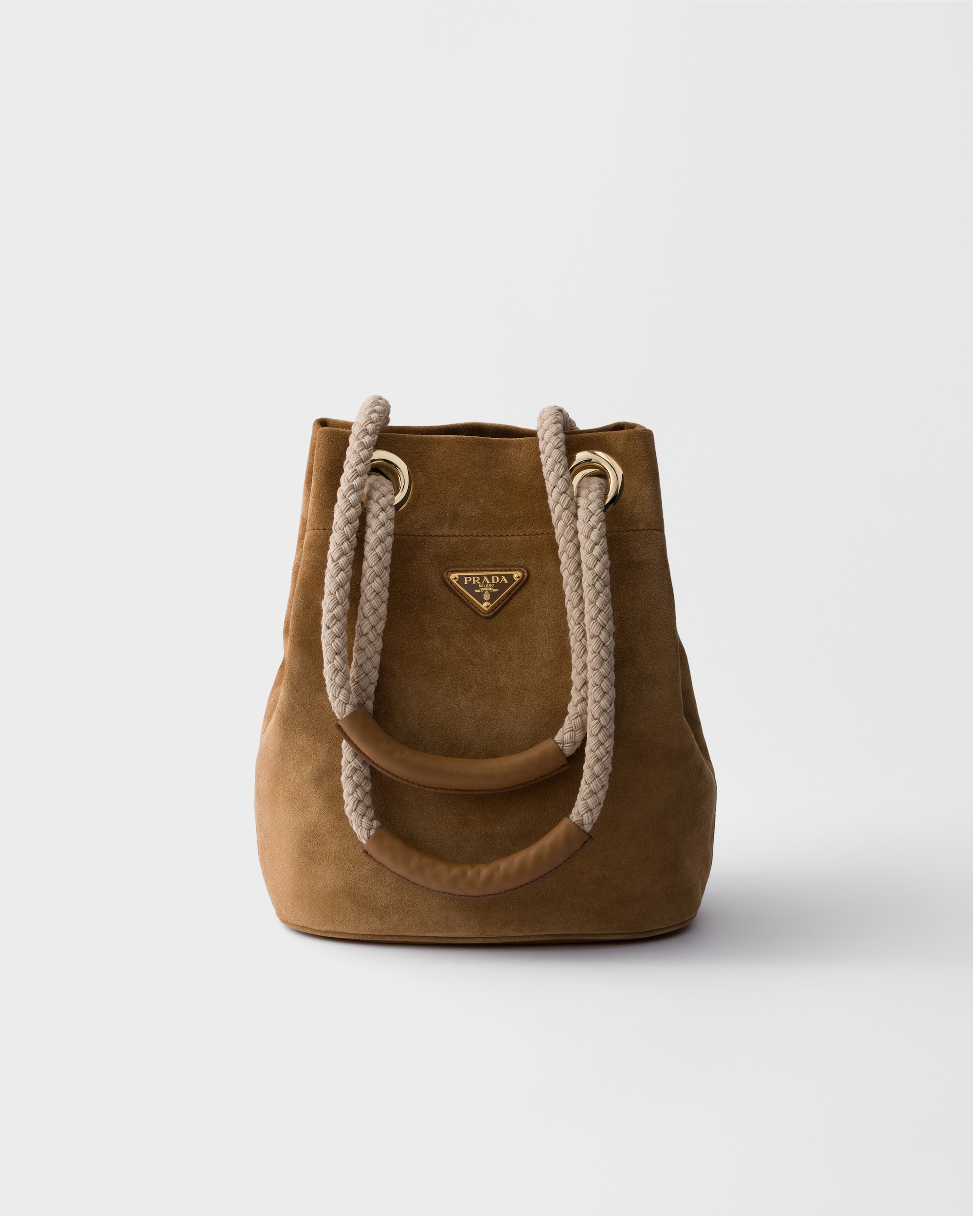Small Prada Mariner suede bucket bag - Image 1